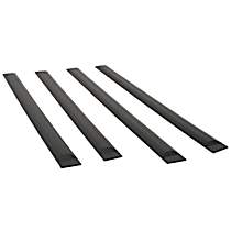 951694 Side Molding - Matte Black, Polyurethane, Direct Fit, Set of 4