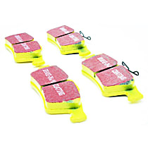 Rear Aramid Fiber Brake Pad Set, FMSI Pad No. D1095, Yellowstuff Street and Track