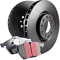 Front Brake Disc and Pad Kit, Plain Surface, 6 Lugs, Aramid Fiber, FMSI Pad No. D867; Vented; 6 Bolt Holes; 290mm Dia.; 46.2mm Height; 26mm Thick; 94.1mm Center Hole Dia., S1 Ultimax2 Pad and RK Premium Directional Rotors