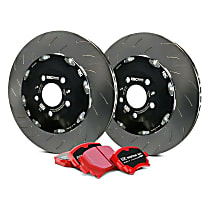 S25KR1001 Rear Brake Disc and Pad Kit, S25 Redstuff Pad and 2-Piece Fully-Floating SG2F