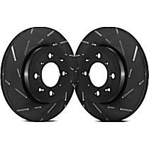 Front Brake Disc, Slotted, 5 Lugs, 327.66 mm,, USR Sport Slotted