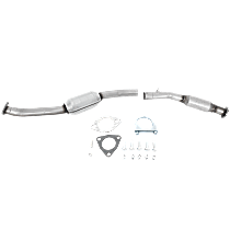 Rear Catalytic Converter, Federal EPA Standard, 46-State Legal (Cannot ship to or be used in vehicles originally purchased in CA, CO, NY or ME), Direct Fit