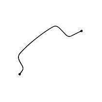 MNC4583AC OE Replacement Series Coolant Reservoir Hose - Direct Fit, Sold individually