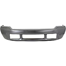 Front Bumper, Painted Gray, Without Molding Holes, Without Pad Holes, Without Mounting Brackets