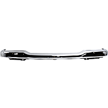 Front Bumper, Chrome, With Molding Holes, With Holes for Pad, Without Mounting Brackets, XLT Model