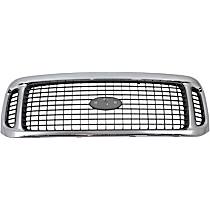 Grille Assembly, Chrome Shell with Gray Insert