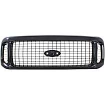Grille Assembly, Painted Black Shell with Painted Dark Gray Insert
