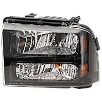 Driver Side Halogen Headlight, With bulb(s), OE Replacement