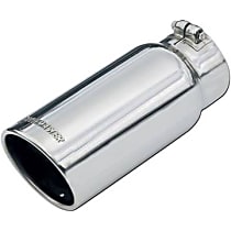 15368 Exhaust Tip - Polished, Stainless Steel, Single, Universal, Sold individually