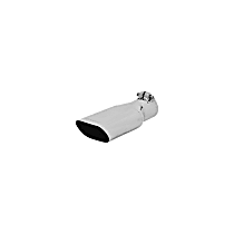 Universal, Exhaust Tip - Polished Stainless Steel Single  Sold individually