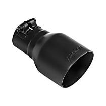15396B Exhaust Tip - Black, 304 Stainless Steel, Universal, Sold individually