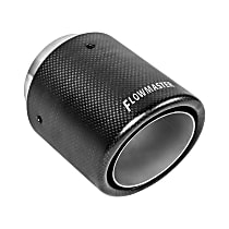 15401 Exhaust Tip - Carbon Fiber, 304 Stainless Steel, Universal, Sold individually