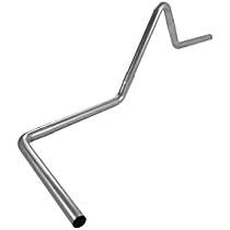 15901FM Universal, Tail Pipe - Natural Aluminized Steel  Sold individually