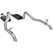 17116 Cat-Back Exhaust System, 8, 5.0, Made of Aluminized Steel, American Thunder Series