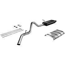 17224 Cat-Back Exhaust System, Made of Aluminized Steel, American Thunder Series