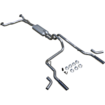 17406 Cat-Back Exhaust System, 8, 5.6, Made of Aluminized Steel, American Thunder Series