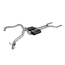 817158 American Thunder Series - 1968-1974 Header-Back Exhaust System - Made of Stainless Steel