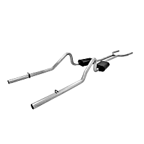 817390 American Thunder Series - 1968-1971 Header-Back Exhaust System - Made of Stainless Steel