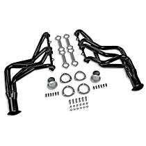 11100FLT Headers Long Tube, Painted Black, Made of Steel