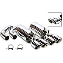11543FLT Axle-Back Exhaust System, 5.7L, 8Cyl, Made of Stainless Steel