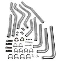 52525FLT Manifold-Back Exhaust System, Made of Aluminized Steel, Super Street Series