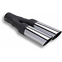 59905FLT Universal, Terminator Series Exhaust Tip - Polished Triple Chrome Steel Dual  Sold individually