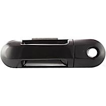 Front, Driver Side Smooth Black Exterior Door Handle, With Key Hole, 4-Door, Sport Utility
