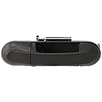 Rear, Passenger Side Textured Black Exterior Door Handle, Without Key Hole, 4-Door, Sport Utility