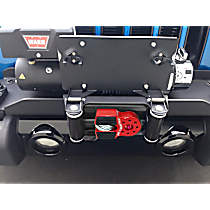 00050-01 Winch Link - Powdercoated red, Aluminum