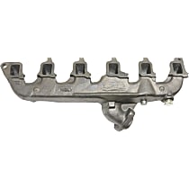 Exhaust Manifold - With Wrap Around Heat Shield, Cast Iron, 4.9L Eng. 6Cyl