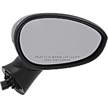 Passenger Side Mirror, Power, Manual Folding, Heated, Chrome, Without Signal Light, Without memory, Without Puddle Light, Without Auto-Dimming, Without Blind Spot Feature, Type 1