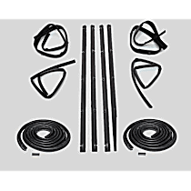 KD1001-10 Front, Driver and Passenger Side, Upper, Inner and Outer Weatherstrip Kit, Set of 10