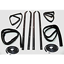 KD1002-10A Front, Driver and Passenger Side, Upper, Inner and Outer Weatherstrip Kit, Set of 10