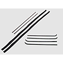 KG1005-8 Driver and Passenger Side, Upper, Inner and Outer Weatherstrip Kit, Set of 2