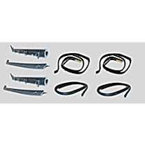 KG1008A-8 Front, Driver and Passenger Side, Inner and Outer Weatherstrip Kit, Set of 8