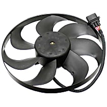 22518 OE Replacement Driver Side Radiator Fan, Single fan
