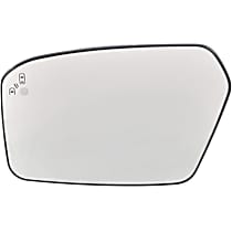 Driver Side Mirror Glass, Heated, With Blind Spot Detection in Glass