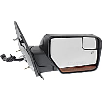 Passenger Side Mirror, Non-Towing, Power, Power Folding, Heated, Paintable, In-housing Signal Light, With memory, With Puddle Light, Without Auto-Dimming, Without Blind Spot Feature