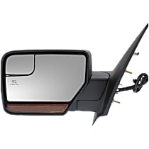 Driver Side Mirror, Non-Towing, Power, Power Folding, Heated, Chrome, In-housing Signal Light, With memory, With Puddle Light, Without Auto-Dimming, With Blind Spot Glass