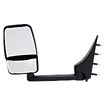 4-bolt mount, Driver Side Towing Mirror, Manual Adjust, Non-Heated, Manual Folding, Paintable, No Signal Light, No Memory, No Puddle Light, No Auto-Dimming, No Blind Spot Feature