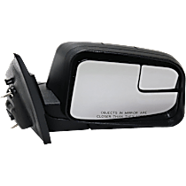 Passenger Side Mirror, Power, Non-Heated, Manual Folding, Textured Black, No Signal Light, No Memory, No Puddle Light, No Auto-Dimming, With Blind Spot Glass