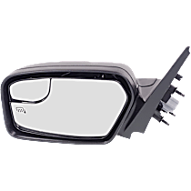 Driver Side Mirror, Power, Non-Folding, Heated, Textured Black, Without Signal Light, Without memory, With Puddle Light, Without Auto-Dimming, With Blind Spot Glass