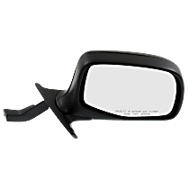 Passenger Side Mirror, Non-Towing, Manual Adjust, Manual Folding, Non-Heated, Chrome, Without Signal Light, Without memory, Without Puddle Light, Without Auto-Dimming, Without Blind Spot Feature
