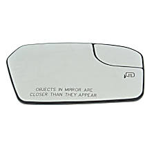 Passenger Side Mirror Glass, Heated, With Blind Spot Glass, Convex, With backing plate; With built-in blind spot glass, For Models No Blind Spot Information System