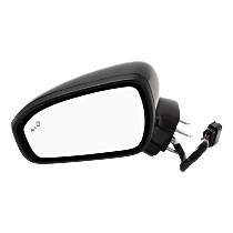 Driver Side Mirror, Power, Manual Folding, Heated, Paintable, In-housing Signal Light, With memory, With Puddle Light, Without Auto-Dimming, With Blind Spot Detection in Glass
