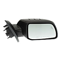 Passenger Side Mirror, Power, Manual Folding, Heated, Paintable, In-glass Signal Light, With memory, With Puddle Light, Without Auto-Dimming, With Blind Spot Detection in Glass