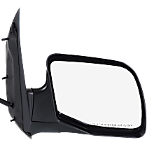 3-bolt mount, Passenger Side Mirror, Power, Heated, Manual Folding, Textured Black, No Signal Light, No Memory, No Puddle Light, No Auto-Dimming, No Blind Spot Feature