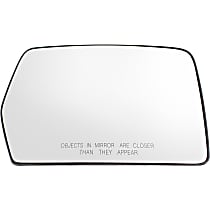 Passenger Side Mirror Glass, Non-Heated, Non-Towing, Without Turn Signal Light