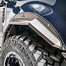 TF4110-1 Front, Driver and Passenger Side Fender Flares, Powdercoated Black