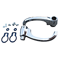 0847-351/352 Front, Driver and Passenger Side Exterior Door Handle, Chrome